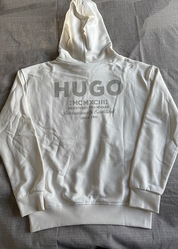 Hugo Beyaz Kapüşonlu Sweatshirt - Görsel 9