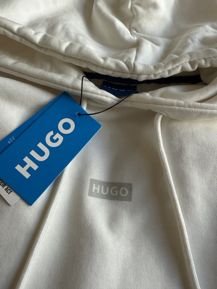 Hugo Beyaz Kapüşonlu Sweatshirt - Görsel 2