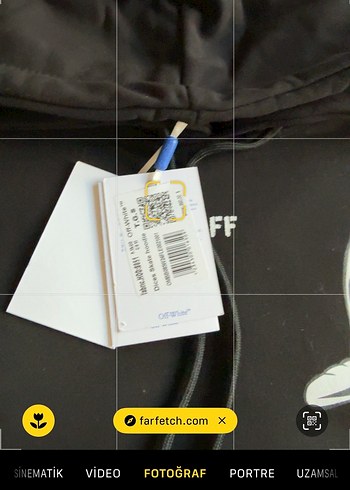 Off-White Siyah Baskılı Kapüşonlu Sweat - Görsel 3