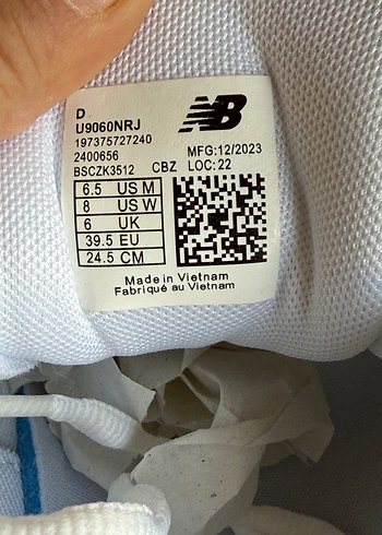 New Balance 9060 Triple White - Görsel 5