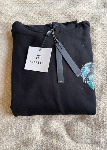 FARFETCH AMİRİ Kapüşonlu Siyah Sweatshirt - Görsel 6