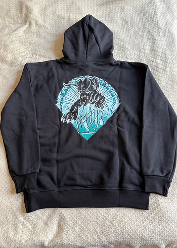 FARFETCH AMİRİ Kapüşonlu Siyah Sweatshirt - Görsel 4