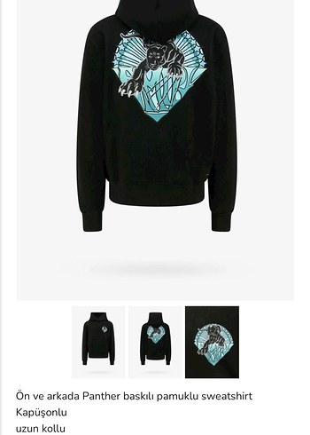 FARFETCH AMİRİ Kapüşonlu Siyah Sweatshirt - Görsel 2