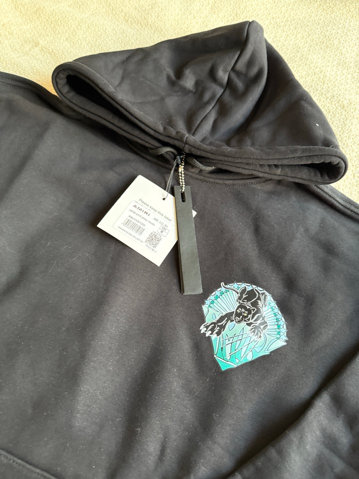 FARFETCH AMİRİ Kapüşonlu Siyah Sweatshirt - Görsel 3