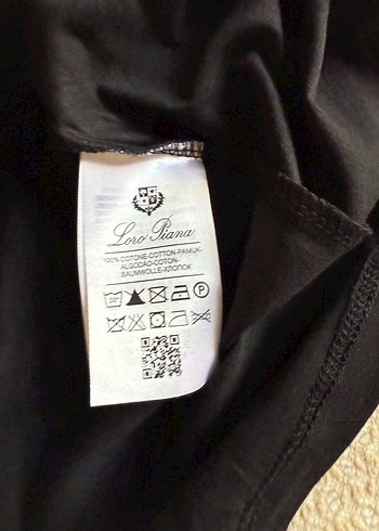 Loro Piana Siyah Bisiklet Yaka Tshirt - Görsel 5