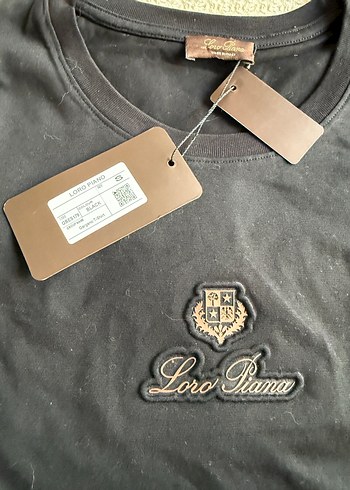 Loro Piana Siyah Bisiklet Yaka Tshirt - Görsel 3