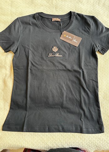 Loro Piana Siyah Bisiklet Yaka Tshirt - Görsel 2