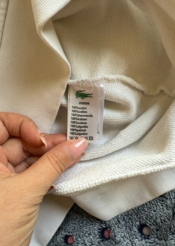 Lacoste Beyaz Erkek Sweatshirt - Görsel 7