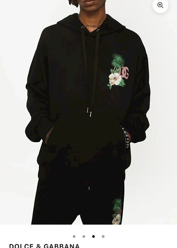 Dolce & Gabbana Siyah Kapüşonlu Sweatshirt - Görsel 2