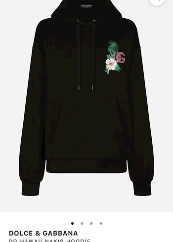 Dolce & Gabbana Siyah Kapüşonlu Sweatshirt - Görsel 9
