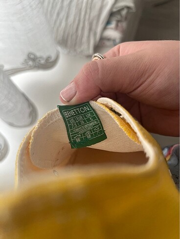 38 Beden sarı Renk Benetton converse