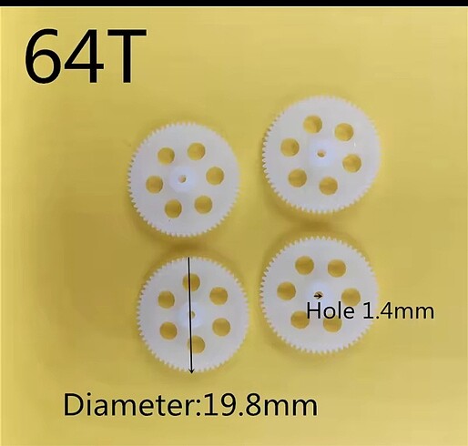 Fly h828w Pervane dişlisi 4 tane sıfır - Görsel 2