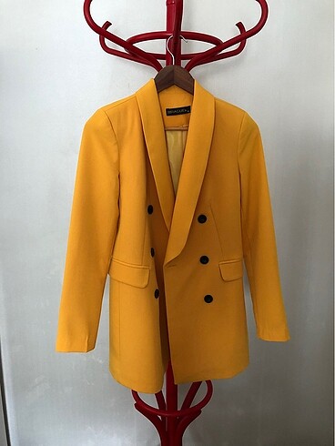 Hardal sarısı ceket