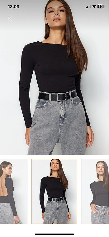 Trendyol & Milla Sırt dekolteli crop