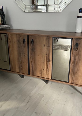 Massif Ağaç ve Metal TV Ünitesi, Yan Sehpa ve Konsol - Görsel 7