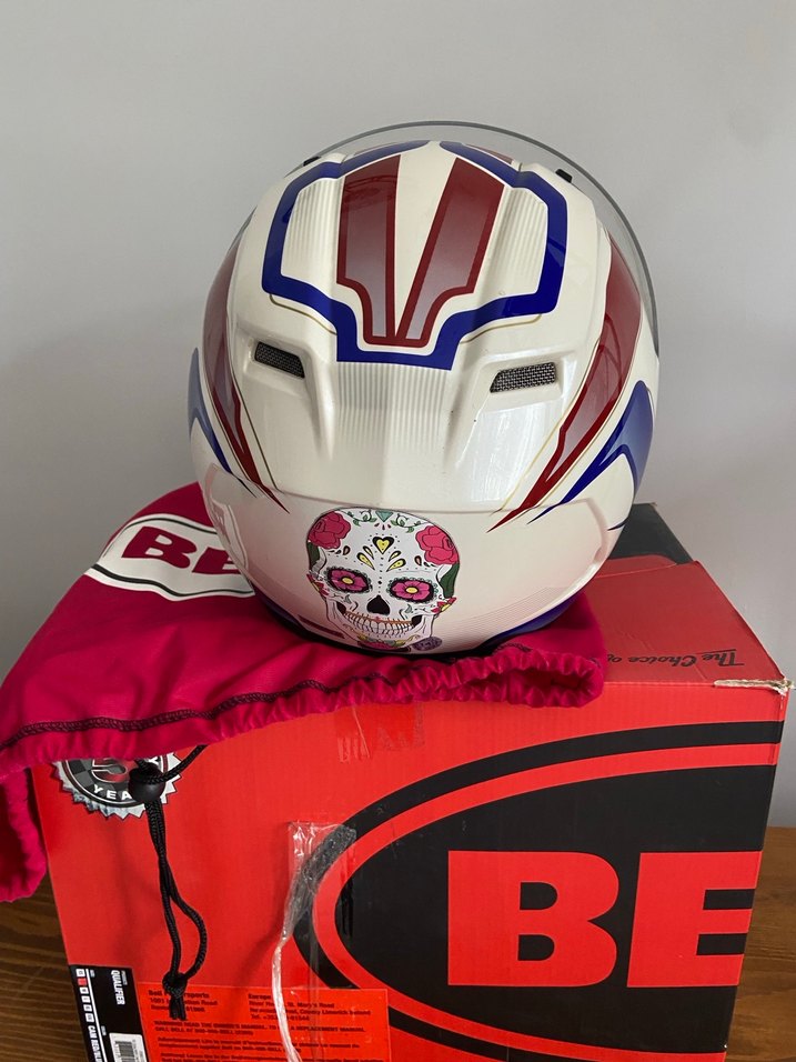 BELL Kırmızı Biker Motosiklet Kaskı - Görsel 4