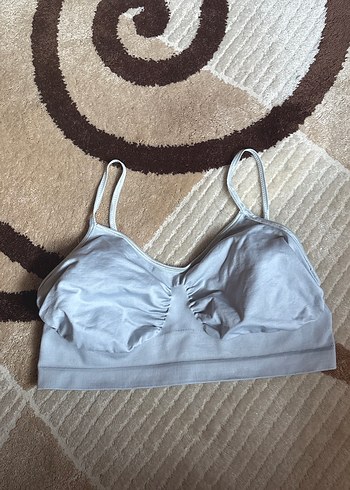 Gri Rahat Street Wear Midi Sütyen - Görsel 2