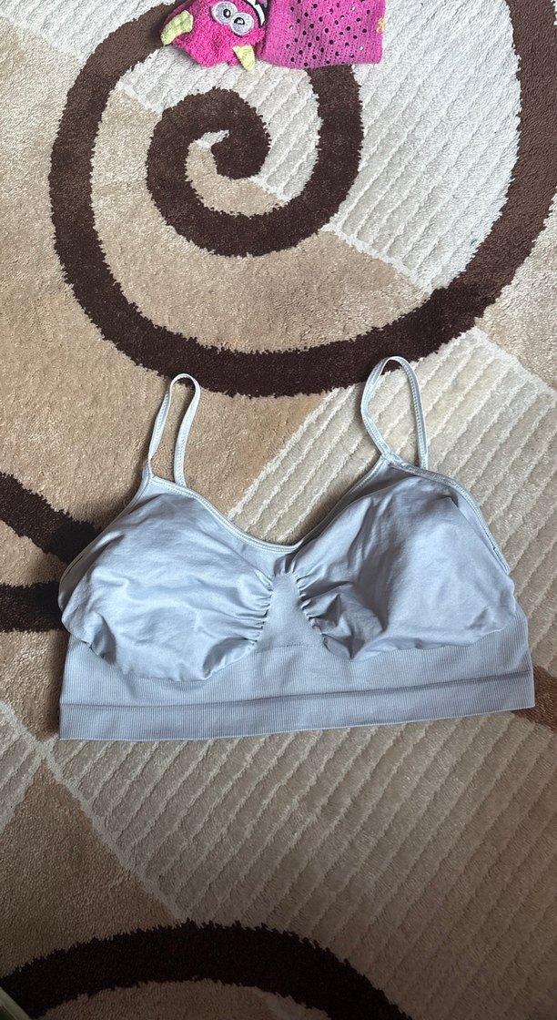 Gri Rahat Street Wear Midi Sütyen - Görsel 2