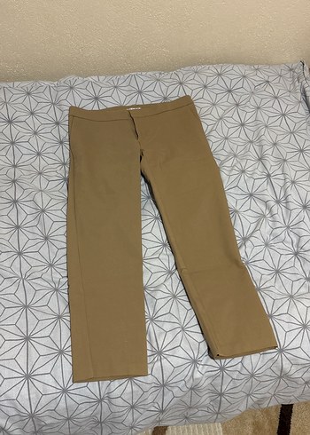 Kadın Bej Midi Kumaş Pantolon - Görsel 2