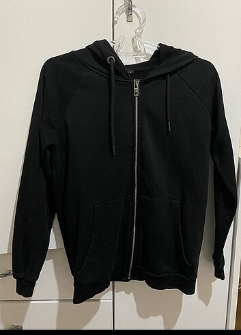Fermuarlı sweatshirt hırka 