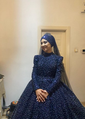 36 Beden lacivert Renk Nişanlık