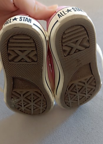 27 Beden Pastel Pembe Kız Çocuk Converse Spor Ayakkabı