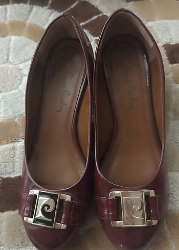 Bordo Rugan Kadın Klasik Topuklu Ayakkabı - Görsel 6