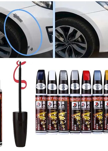 Beyaz renk oto çizik giderici onarım kalemi rötuş boyası - Görsel 2