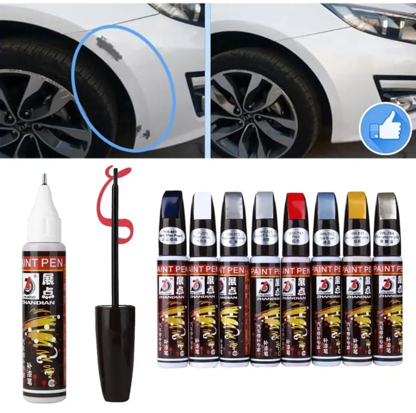 Beyaz renk oto çizik giderici onarım kalemi rötuş boyası - Görsel 2