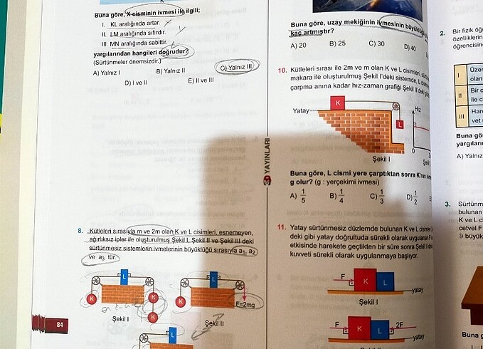  Beden AYT Fizik 3D Yayınları Soru Bankası 