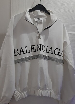 l Beden Balenciaga beli lastikli şık swet. 