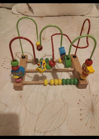 Renkli Ahşap Eğitici Oyuncak - Görsel 2