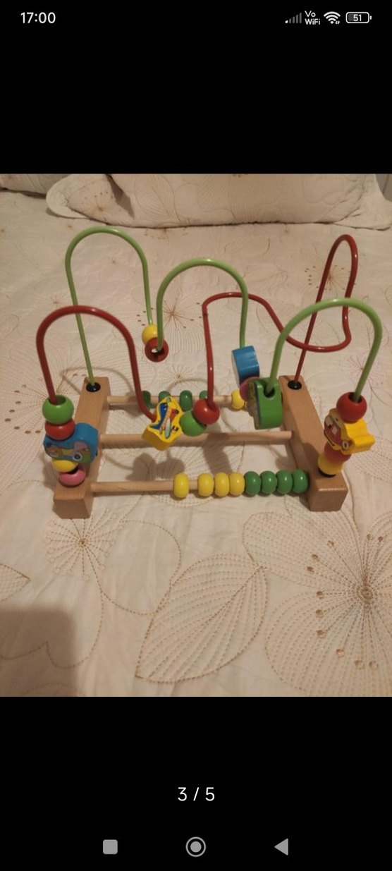 Renkli Ahşap Eğitici Oyuncak - Görsel 2
