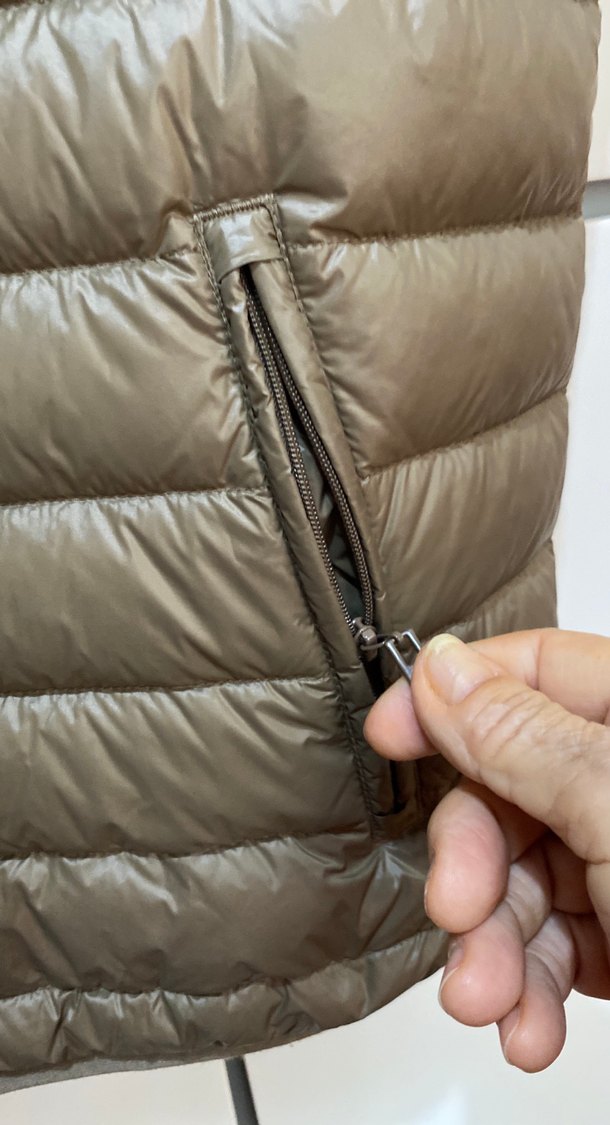 Bej Fermuarlı unisex Yelek - Görsel 4