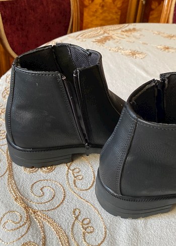 Tokalı Siyah erkek Botu Blok Topuklu - Görsel 6