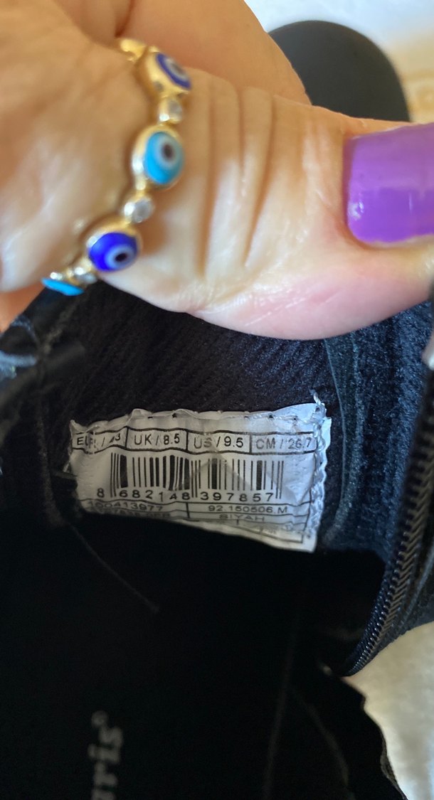 Tokalı Siyah erkek Botu Blok Topuklu - Görsel 5