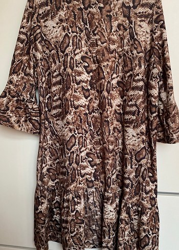 Yılan Desenli Bohem elbise - Görsel 5