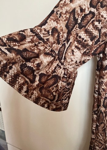 Yılan Desenli Bohem elbise - Görsel 3