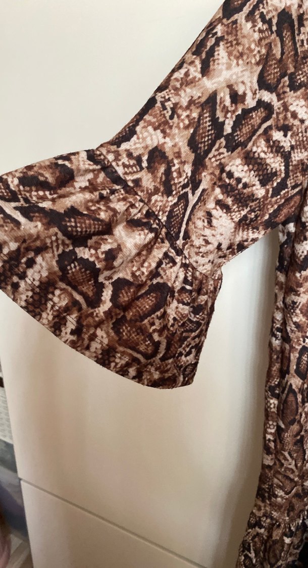 Yılan Desenli Bohem elbise - Görsel 3