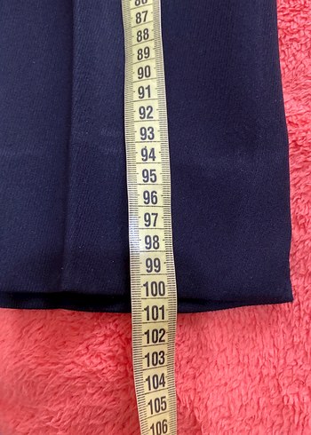 Siyah Kadın Uzun Kollu Düğmeli  blazer ceket pantolon takım - Görsel 8