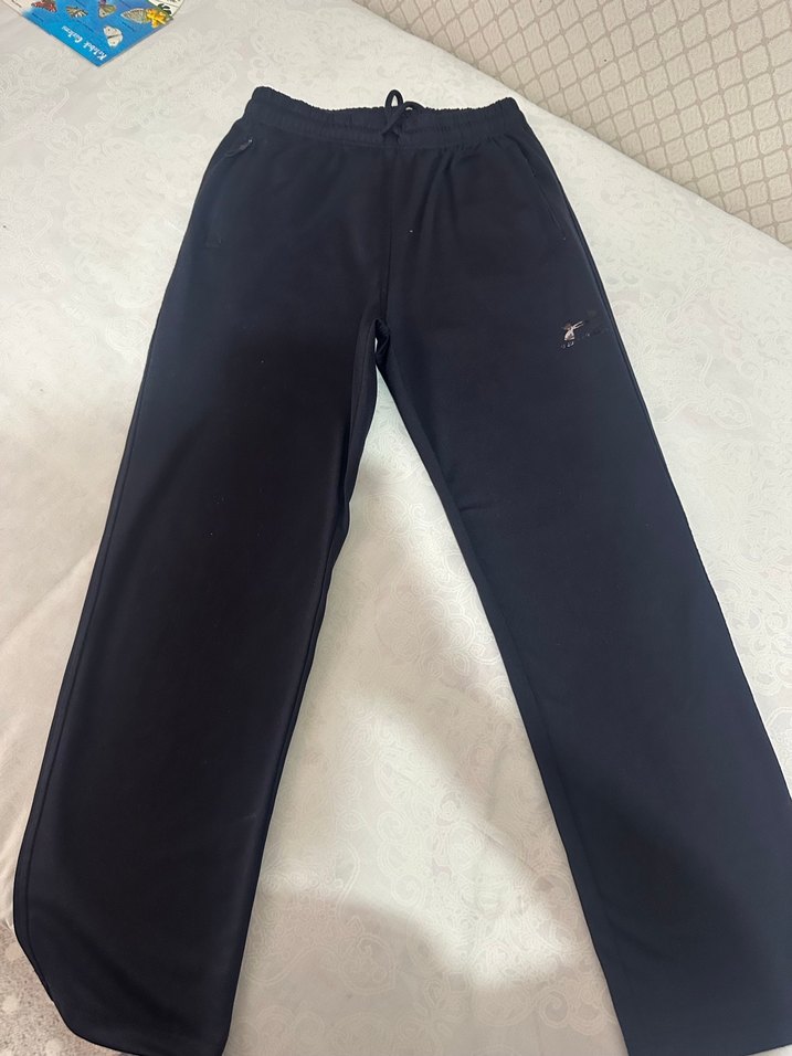 Siyah Fermuarlı Erkek Eşofman Altı - Görsel 3