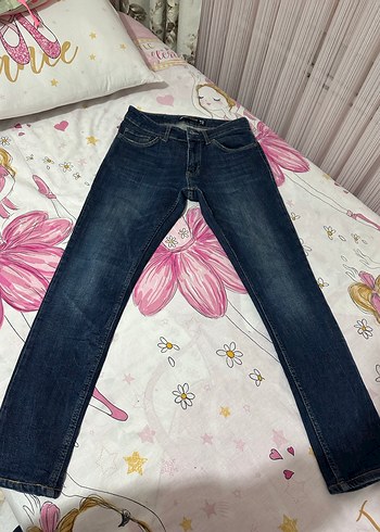 Erkek  Fit Mavi Denim Jean - Görsel 2