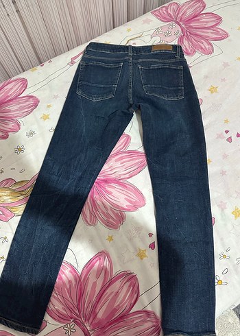 Erkek  Fit Mavi Denim Jean - Görsel 5