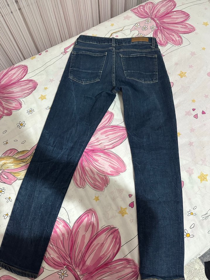 Erkek  Fit Mavi Denim Jean - Görsel 5