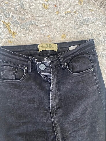 38 Beden gri Renk RİCH 38 BEDEN JEAN PANTOLON