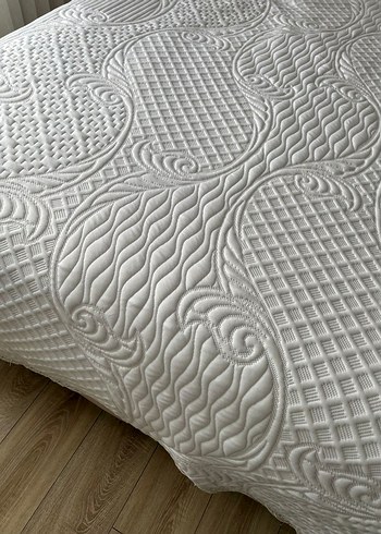 çift kişilik yatak örtüsü kabartmali kumaş - Görsel 7