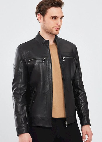Derimod Derimod Kimmich Biker Hakiki Deri Ceket