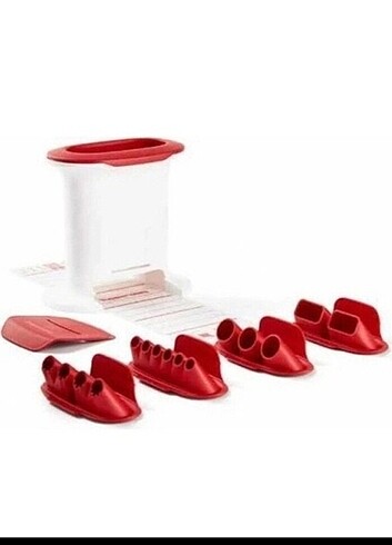 Beden kırmızı Renk Tupperware kurabiye köfte kalıbı