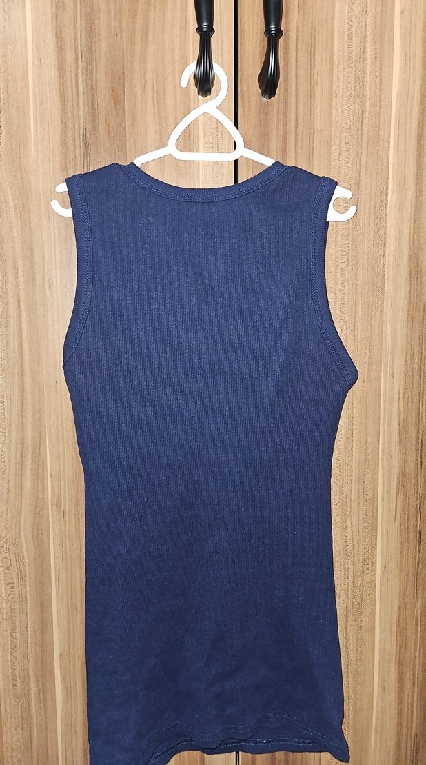 Boncuk İşlemeli Lacivert Triko Kadın Yelek - Görsel 3