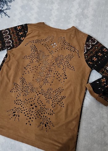 Bohem Tarz Uzun Örgü Desenli Kadın Kimono - Görsel 3